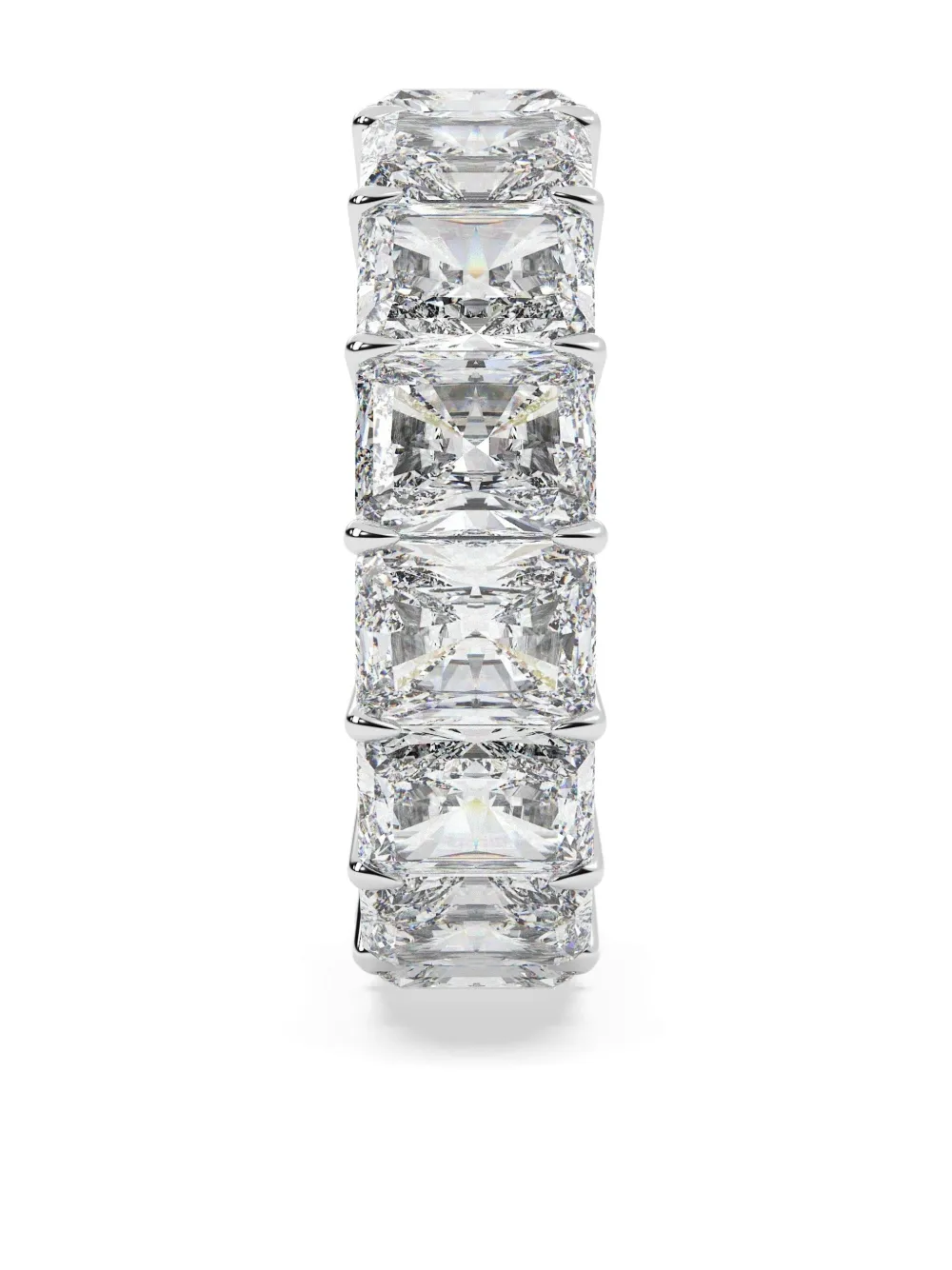 Tilla 14K white gold diamond eternity ring | Silver | Image 1