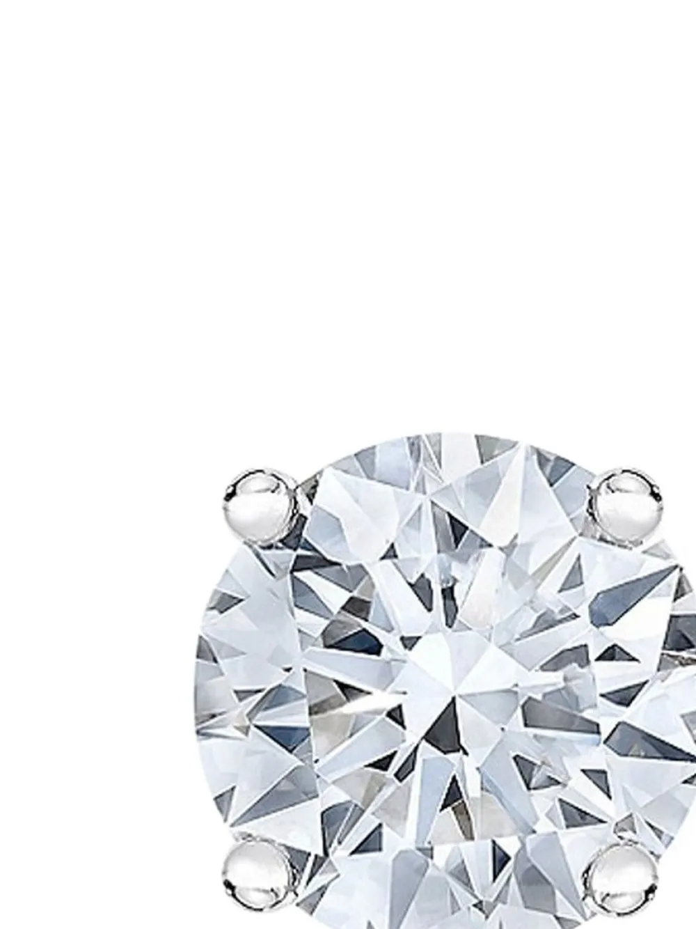 Tilla 14K white gold diamond stud earrings | Image 2