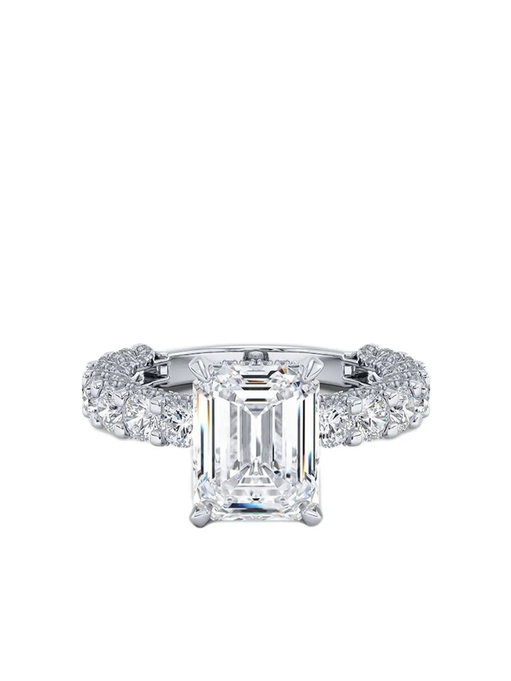 Tilla 14K white gold diamond wedding ring | Silver | Image 1