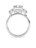 Tilla 14K white gold radiant diamond ring - Silver