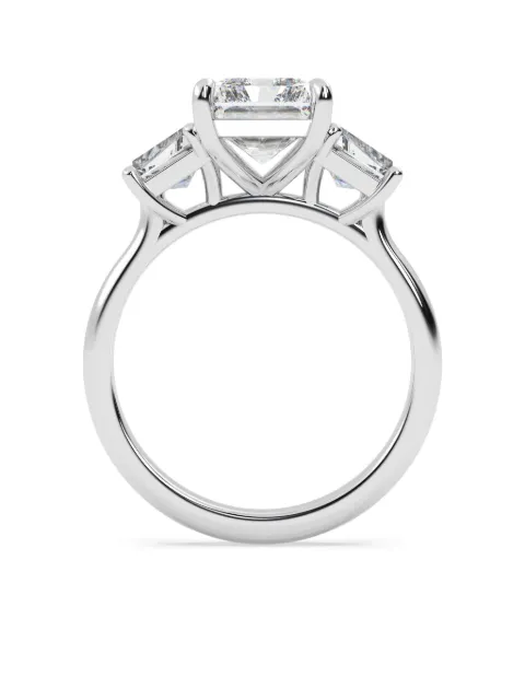 Tilla bague en or blanc 14ct sertie de diamant taille radiant
