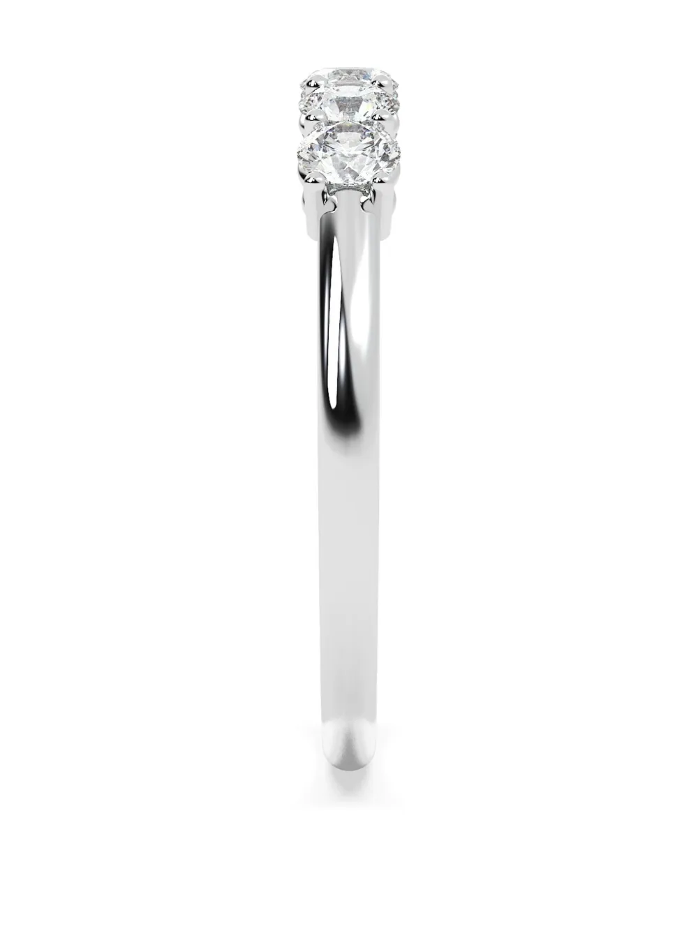 Tilla 14k White Gold Diamond Wedding Ring In Silver