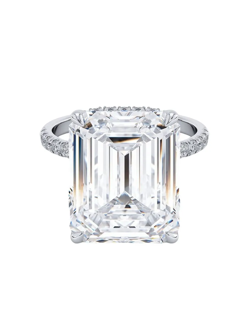 Tilla 14k White Gold Diamond Accented Ring In Silver