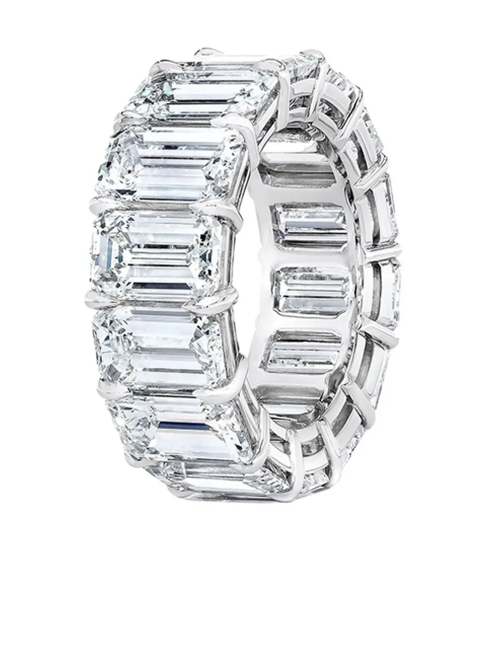 Tilla 14k White Gold Lab-grown Diamond Ring In Silver