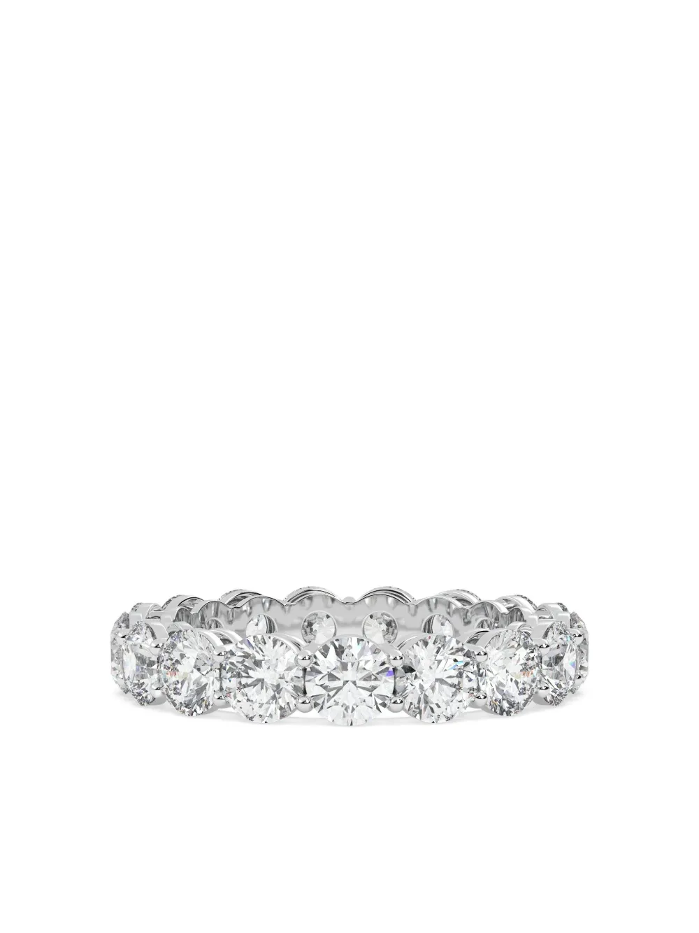 Tilla 14K white gold diamond eternity ring | Silver | Image 1