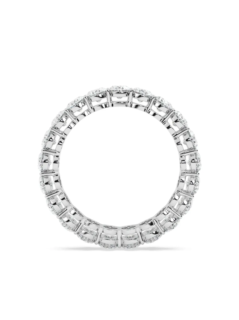 Tilla 14k White Gold Diamond Eternity Ring In Silver