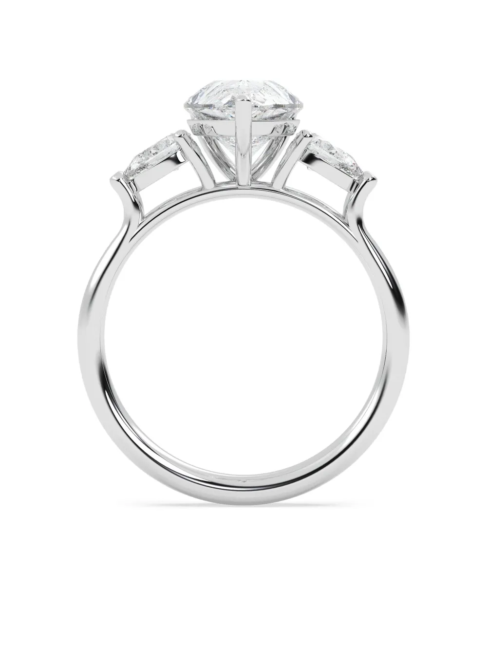 Tilla 14k White Gold Diamond Engagement Ring In Metallic