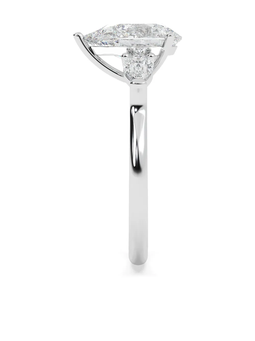 Tilla 14k White Gold Diamond Engagement Ring In Metallic