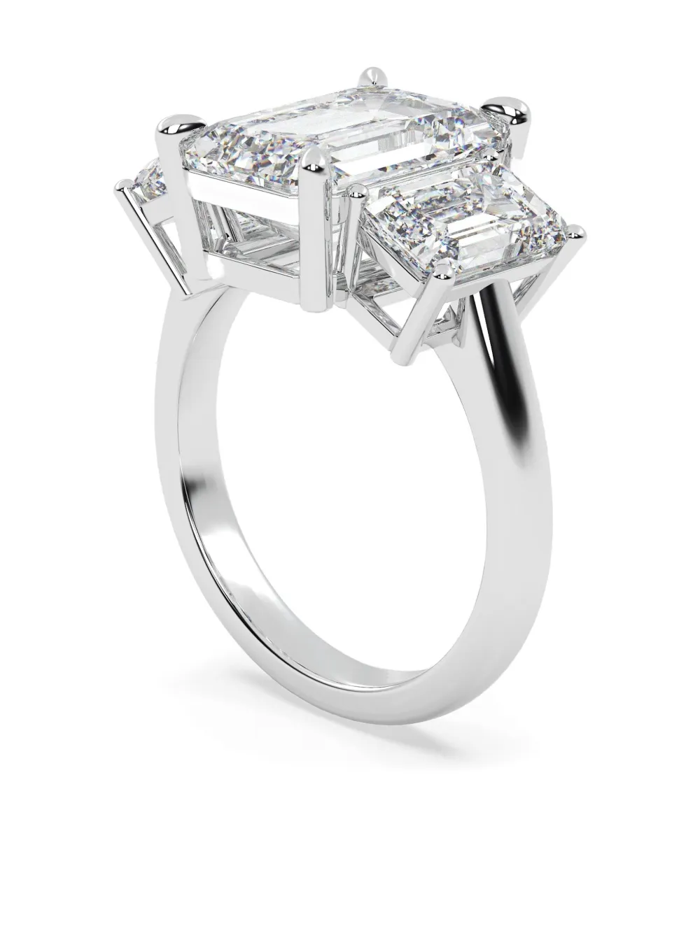Tilla 14k White Gold Lab-grown Diamond Ring In Silver