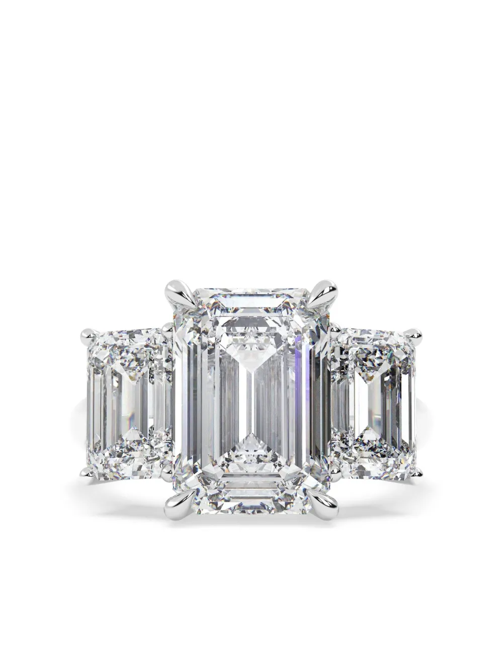 Tilla 14K white gold lab-grown diamond ring | Silver | Image 1