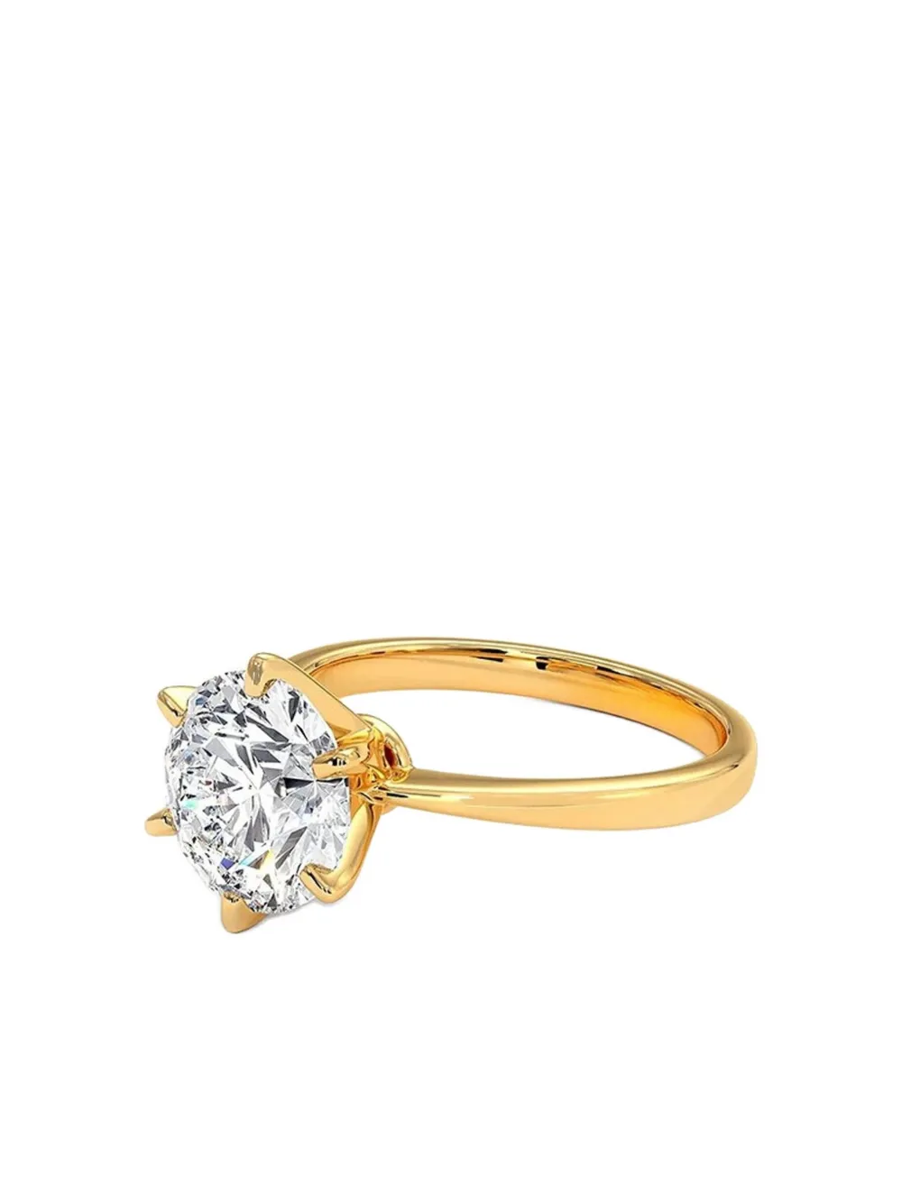Tilla 14k Yellow Gold Lab-grown Diamond Ring In Gold