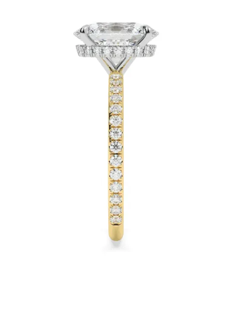 Tilla anillo en oro amarillo de 14kt con diamante