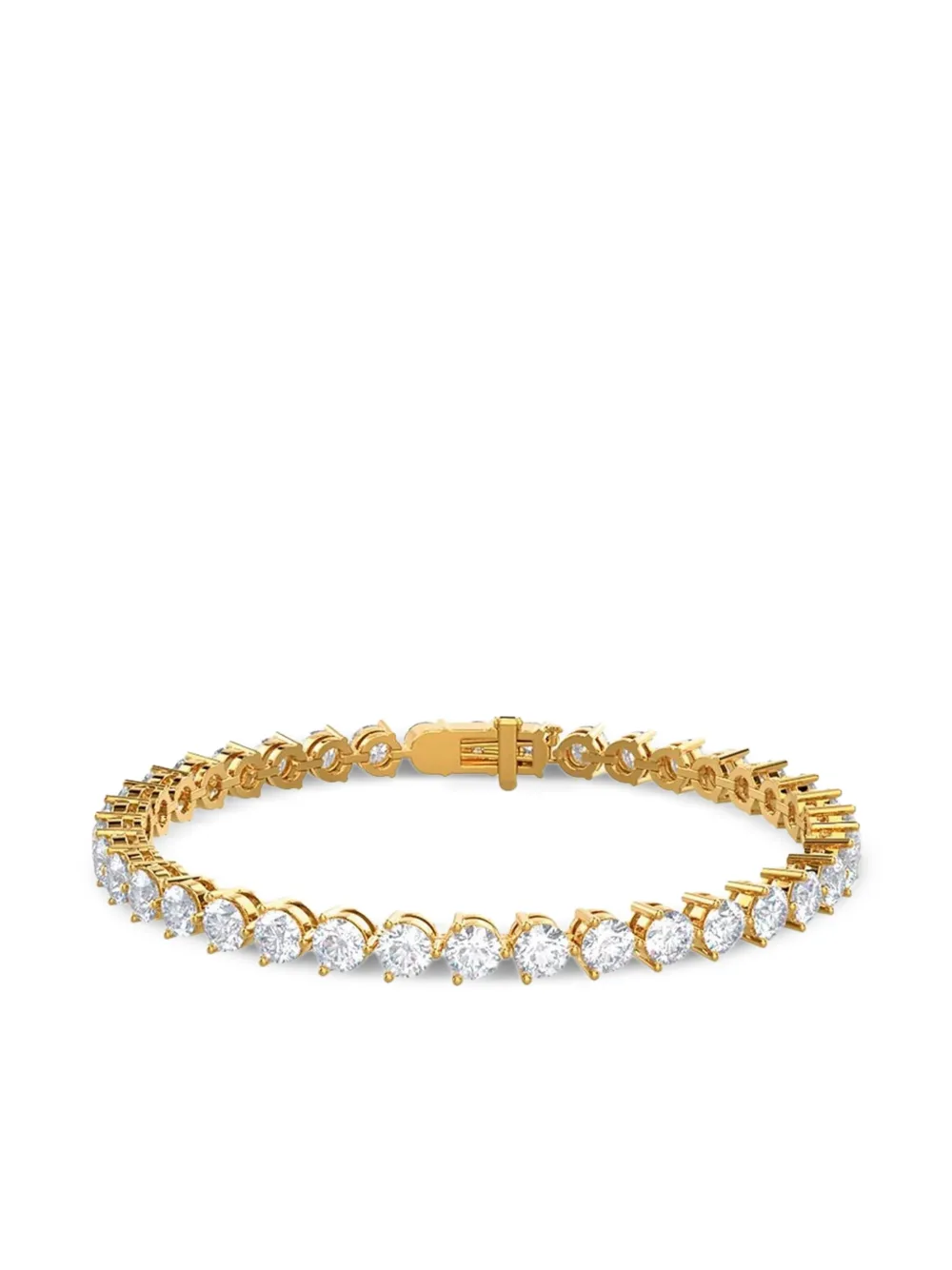 Tilla 14K yellow gold diamond tennis bracelet