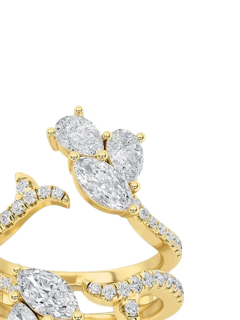 Tilla 14K yellow gold lab grown diamond fashion ring | Fine Jewelry | Image 2