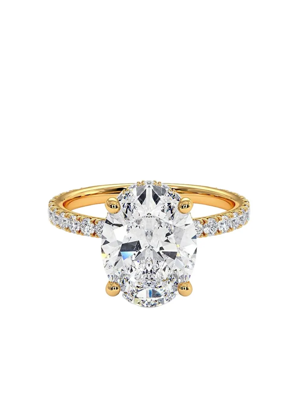 Tilla 14k Yellow Gold Diamond Engagement Ring In Gold