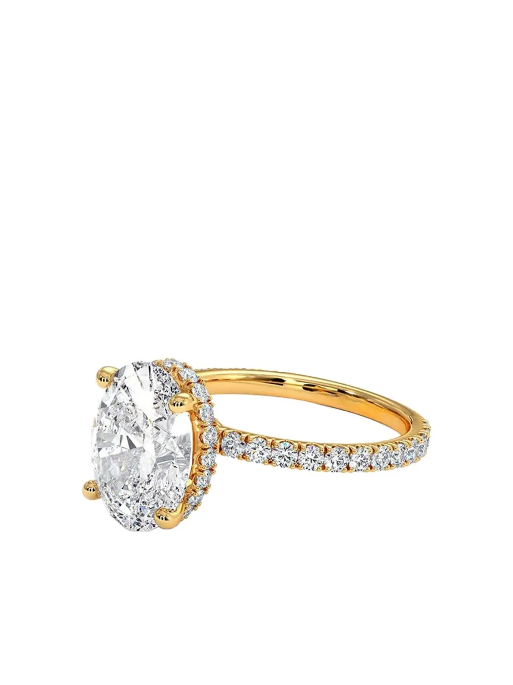 Tilla 14k Yellow Gold Diamond Engagement Ring In Gold