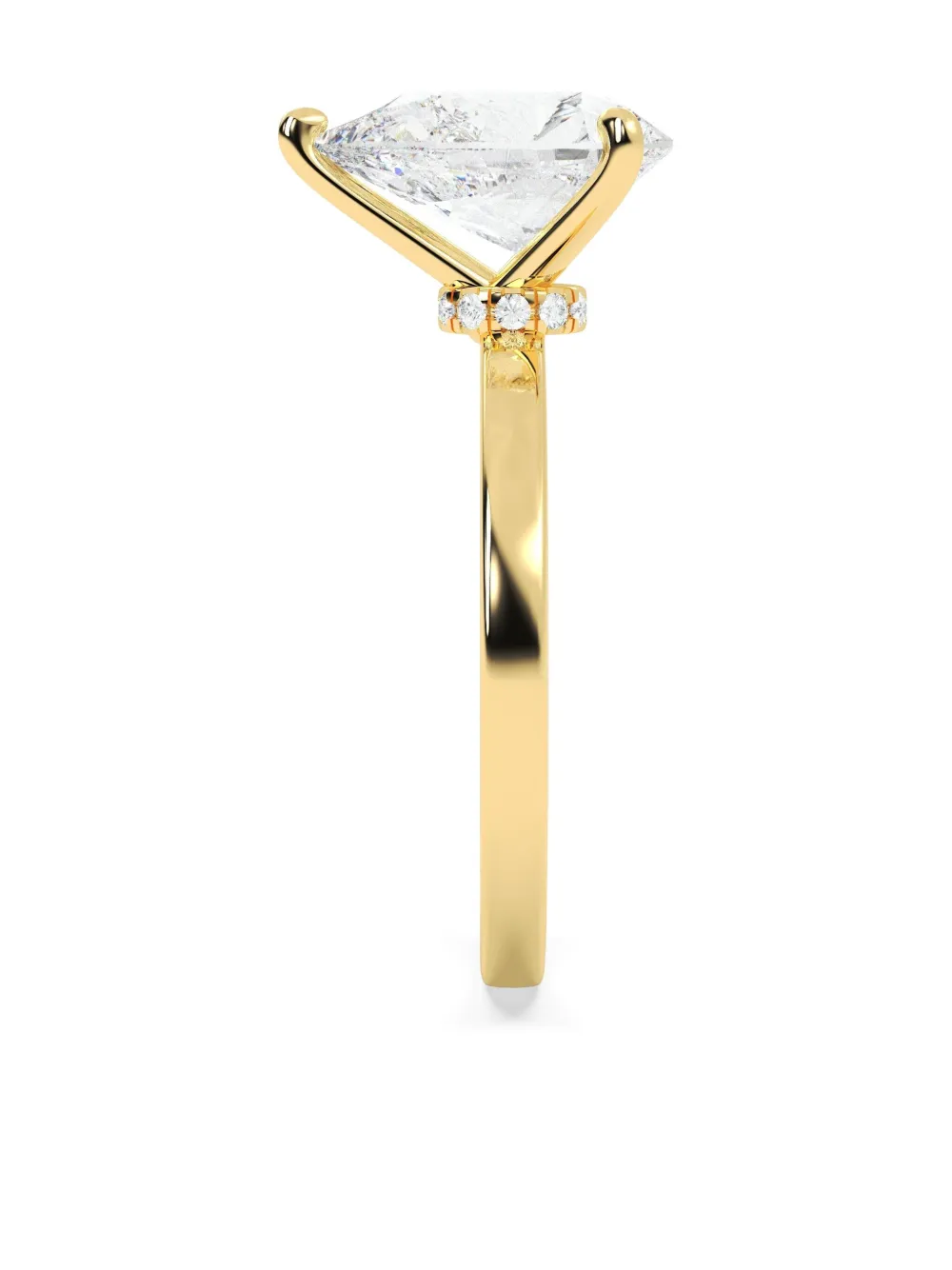 Tilla 14k Yellow Gold Solitaire Ring In Gold