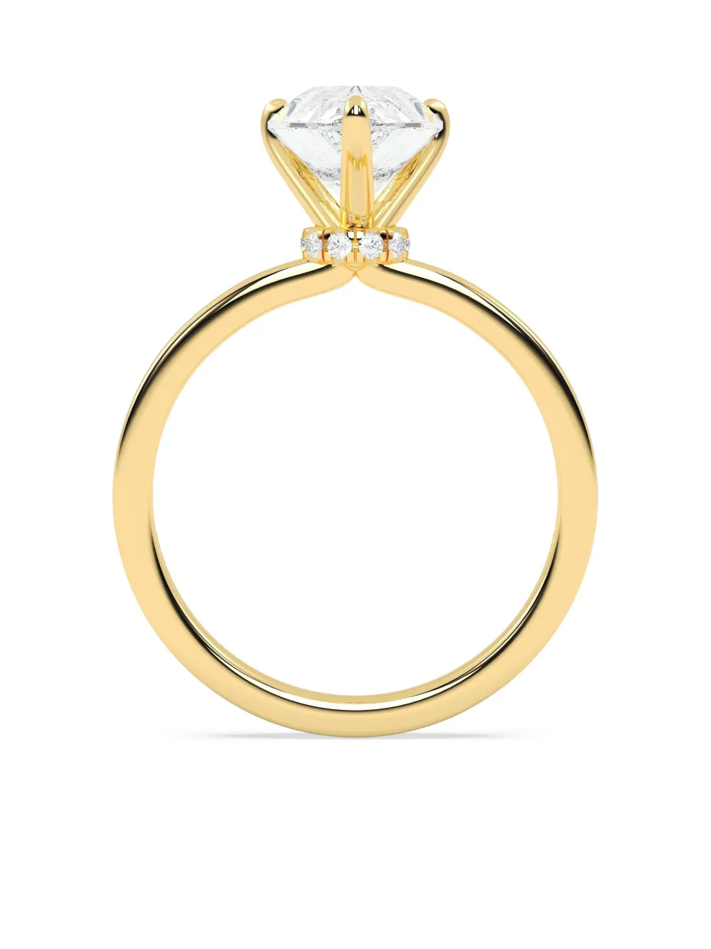 Tilla 14k Yellow Gold Solitaire Ring In Gold