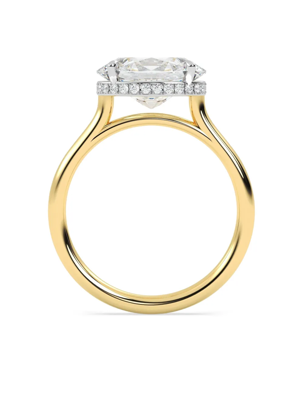 Tilla 14k Yellow Gold Lab-grown Diamond Solitaire Ring In Gold