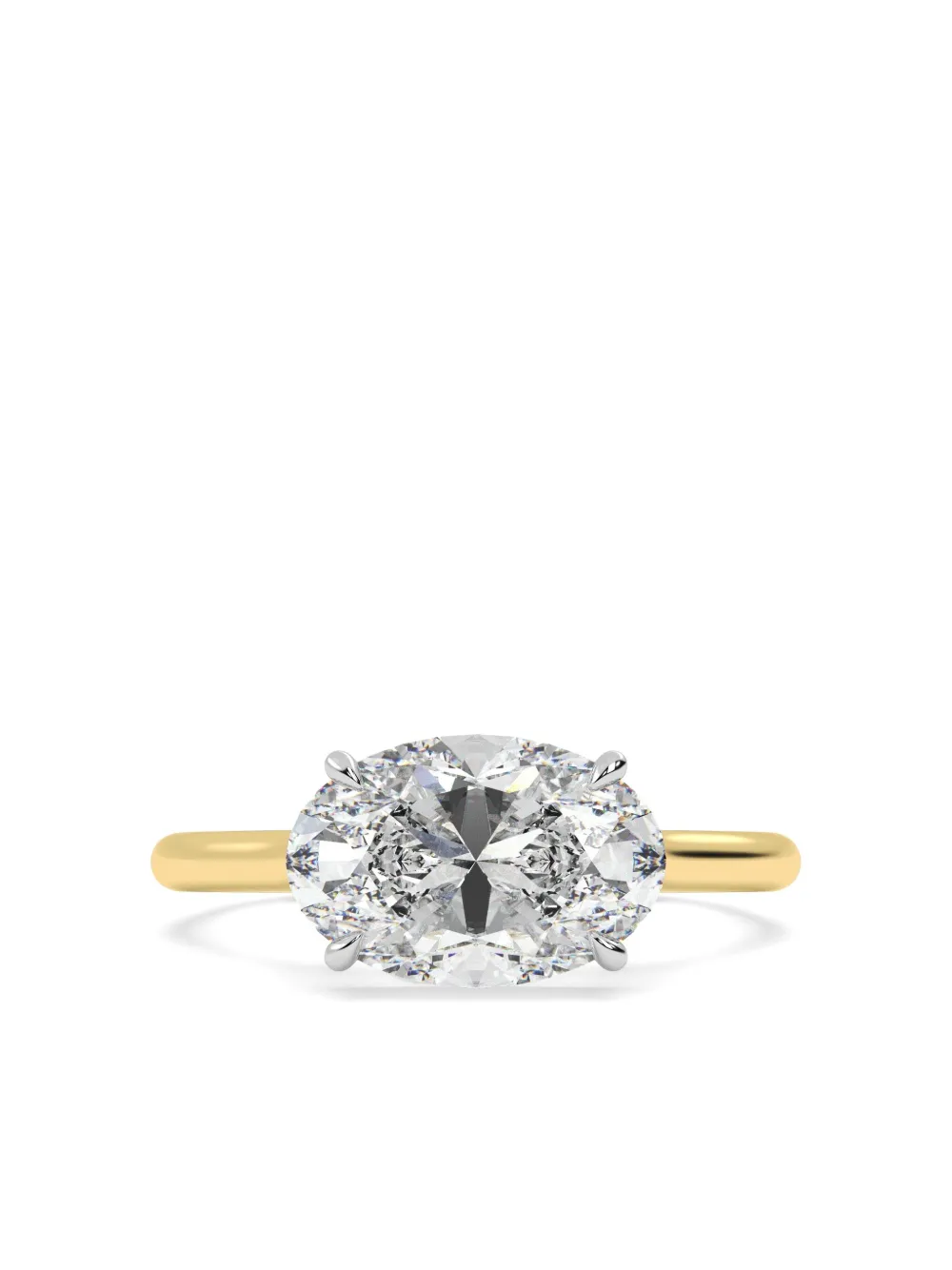 Tilla 14k Yellow Gold Lab-grown Diamond Solitaire Ring In Gold