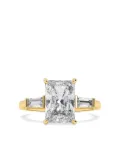 Tilla 14K yellow gold radiant diamond ring