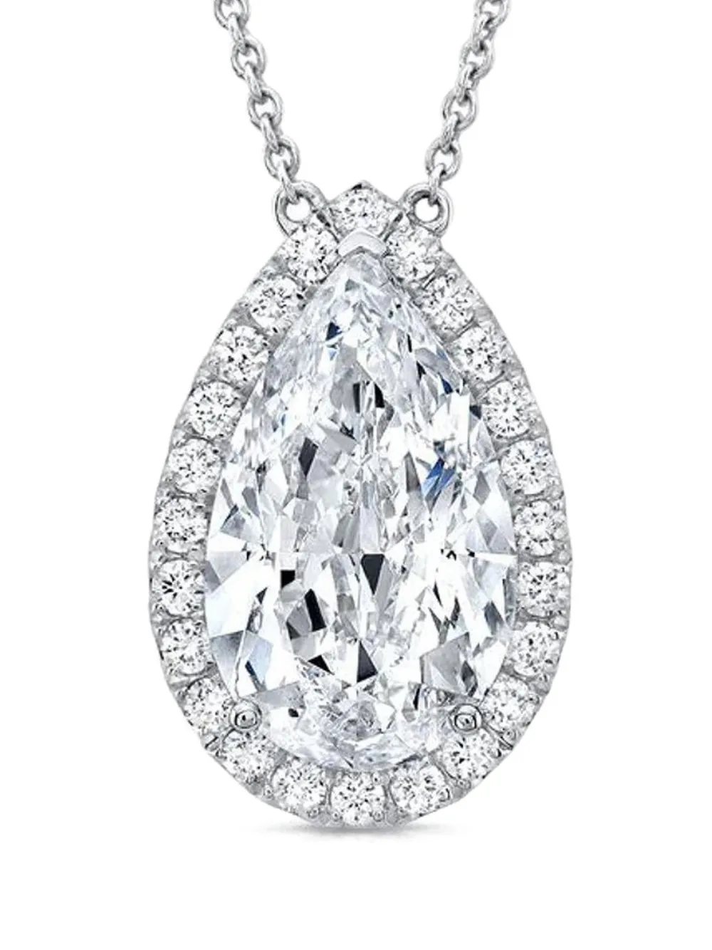  Tilla 14k White Gold Diamond Luxsly Necklace - Silver 