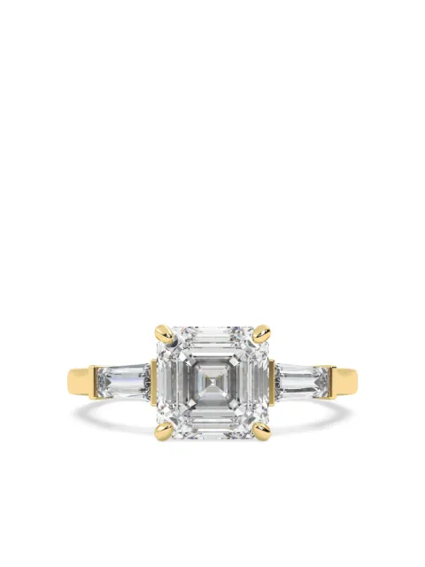 Tilla 14K yellow gold Asscher lab-grown diamond ring