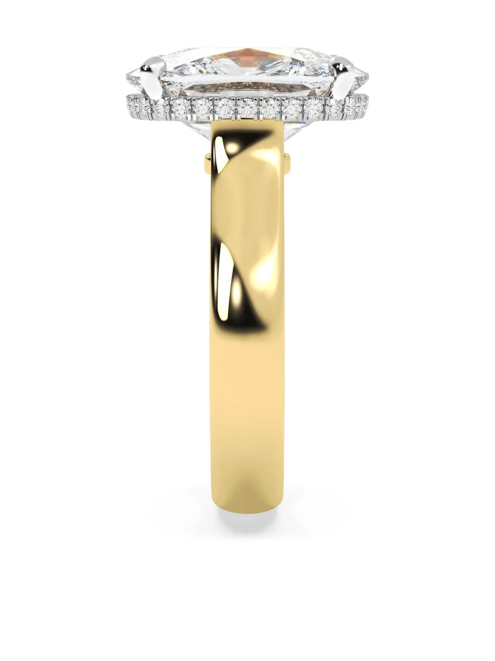 Tilla 14k Yellow Gold Lab-grown Diamond Ring In Gold