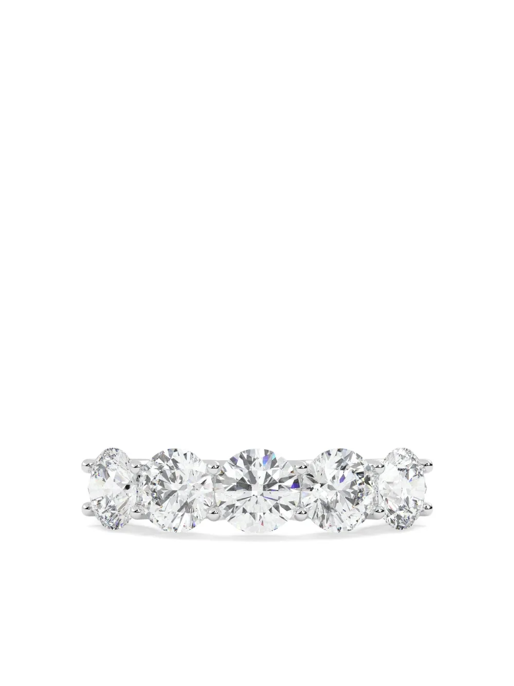 Tilla 14K white gold diamond wedding-band ring | Silver | Image 1