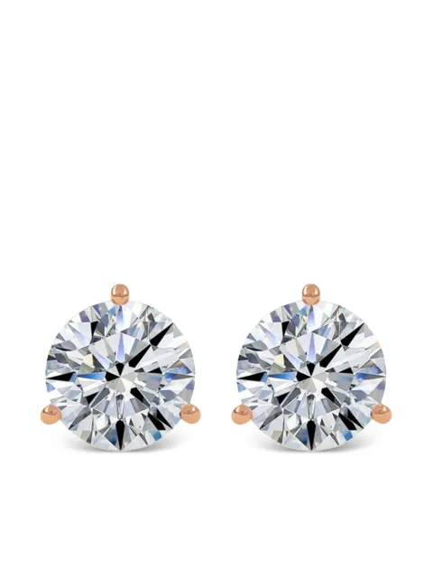 Tilla 14K rose gold diamond stud earrings