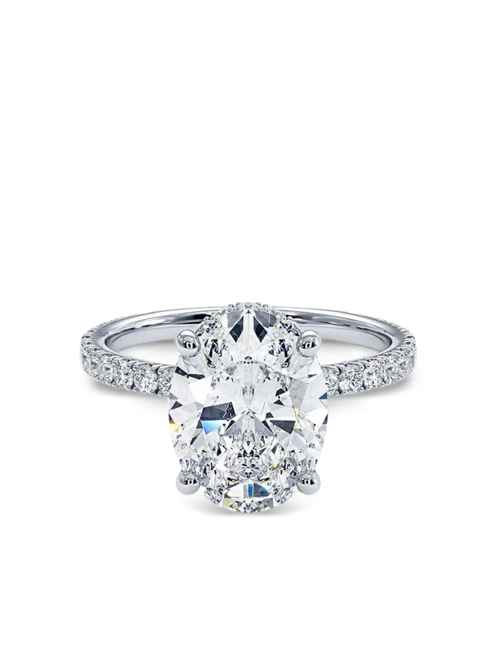 Tilla 14K white gold diamond accented ring | Silver | Image 1