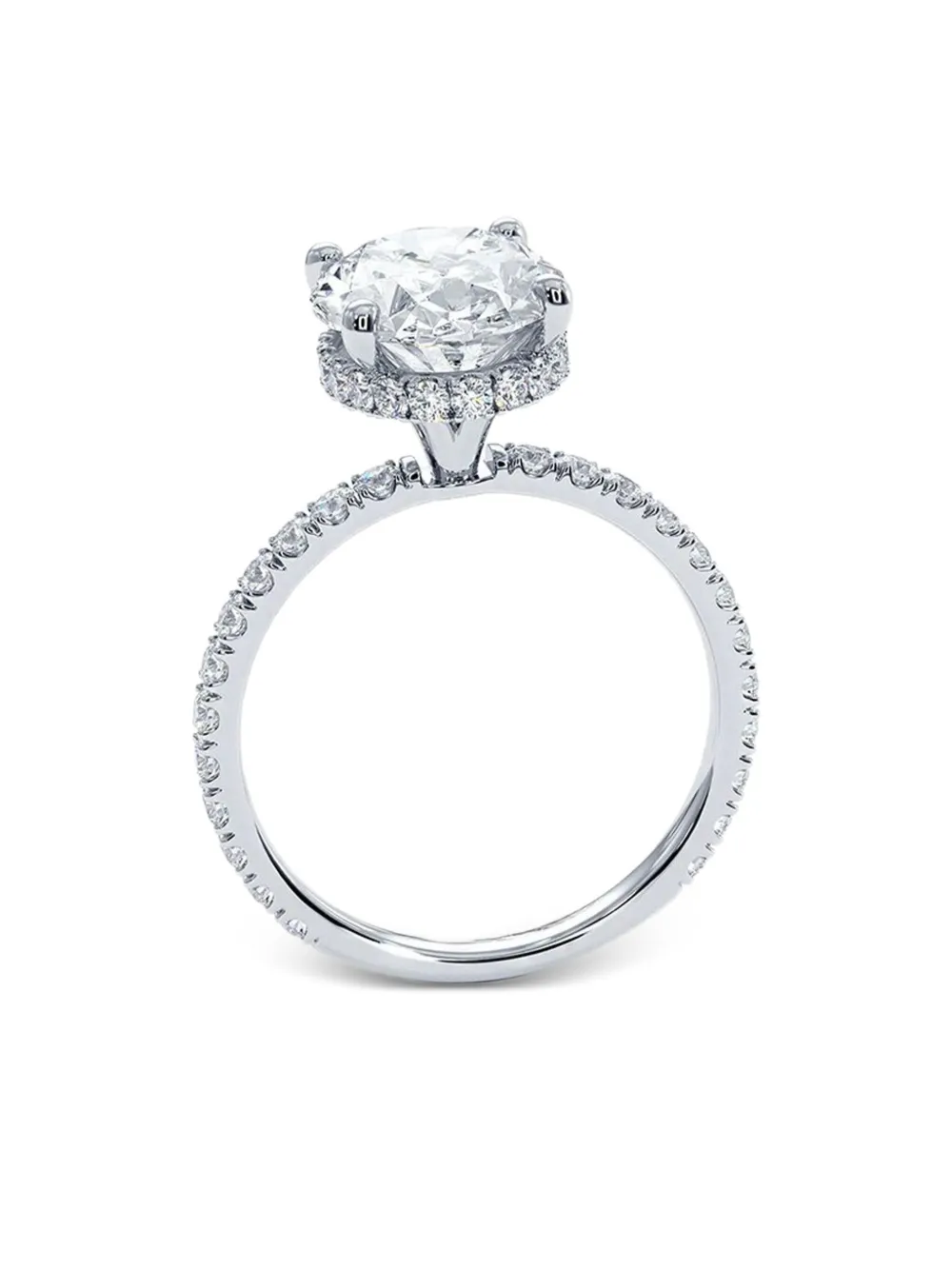 Tilla 14K white gold diamond accented ring | Image 2