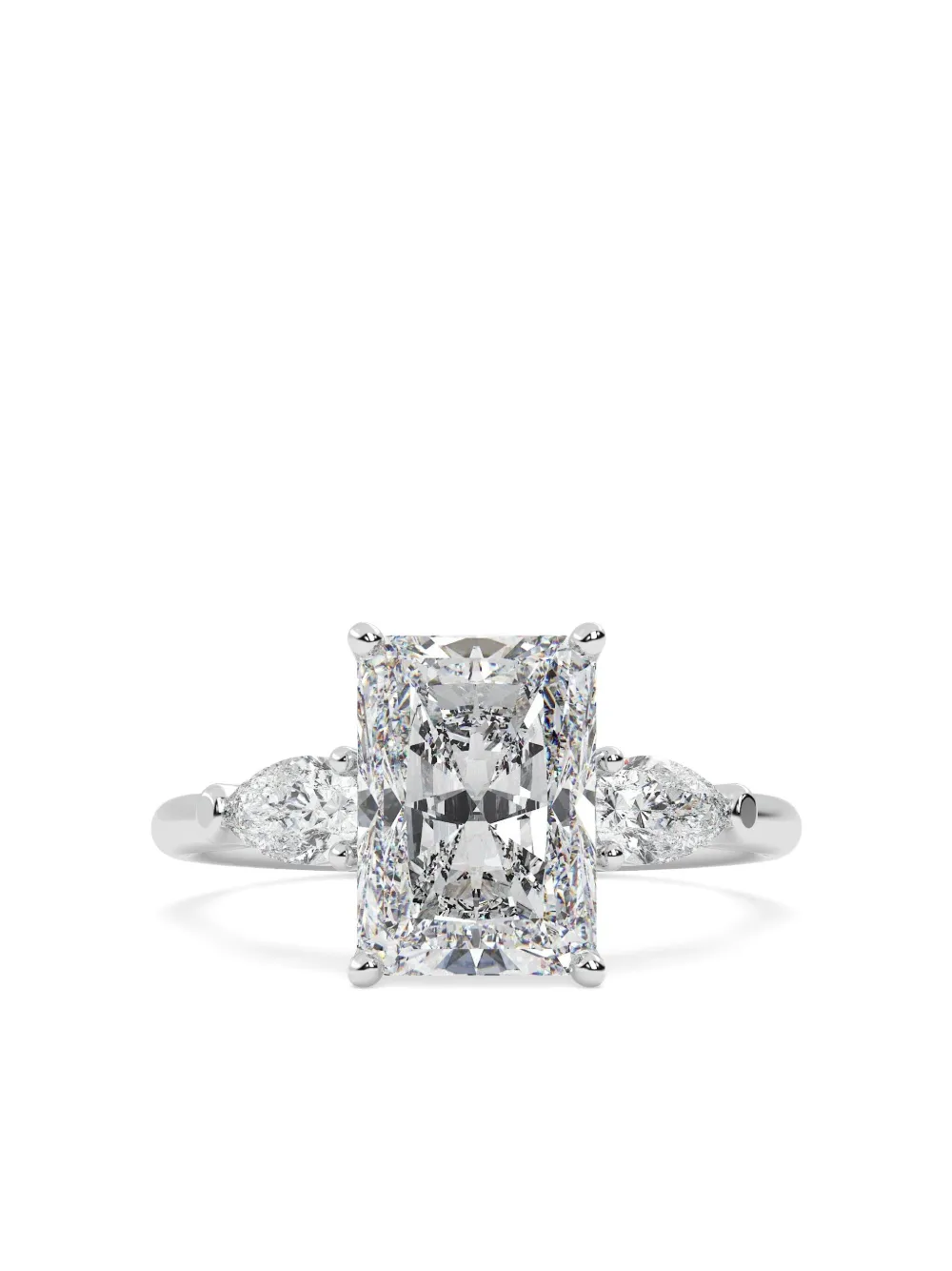 Tilla 14K white gold diamond wedding-band ring | Silver | Image 1