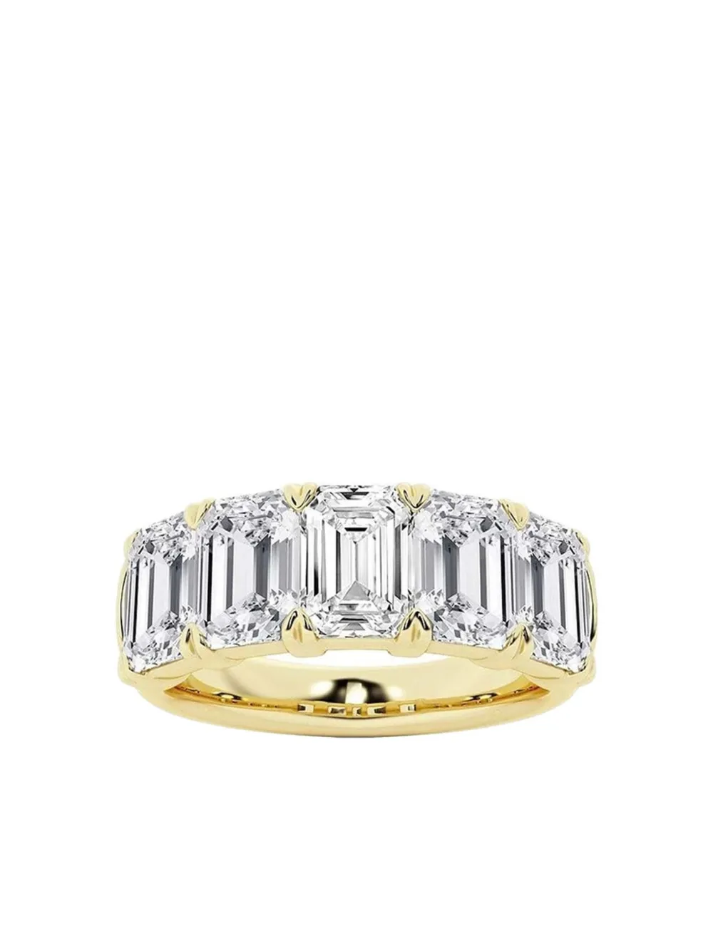 Tilla 14K yellow gold diamond Half Eternity ring - Oro