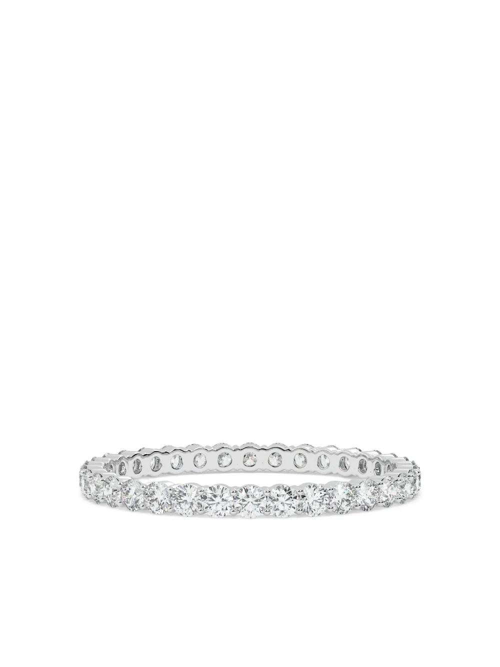 Tilla 14k White Gold Diamond Wedding Ring In Metallic