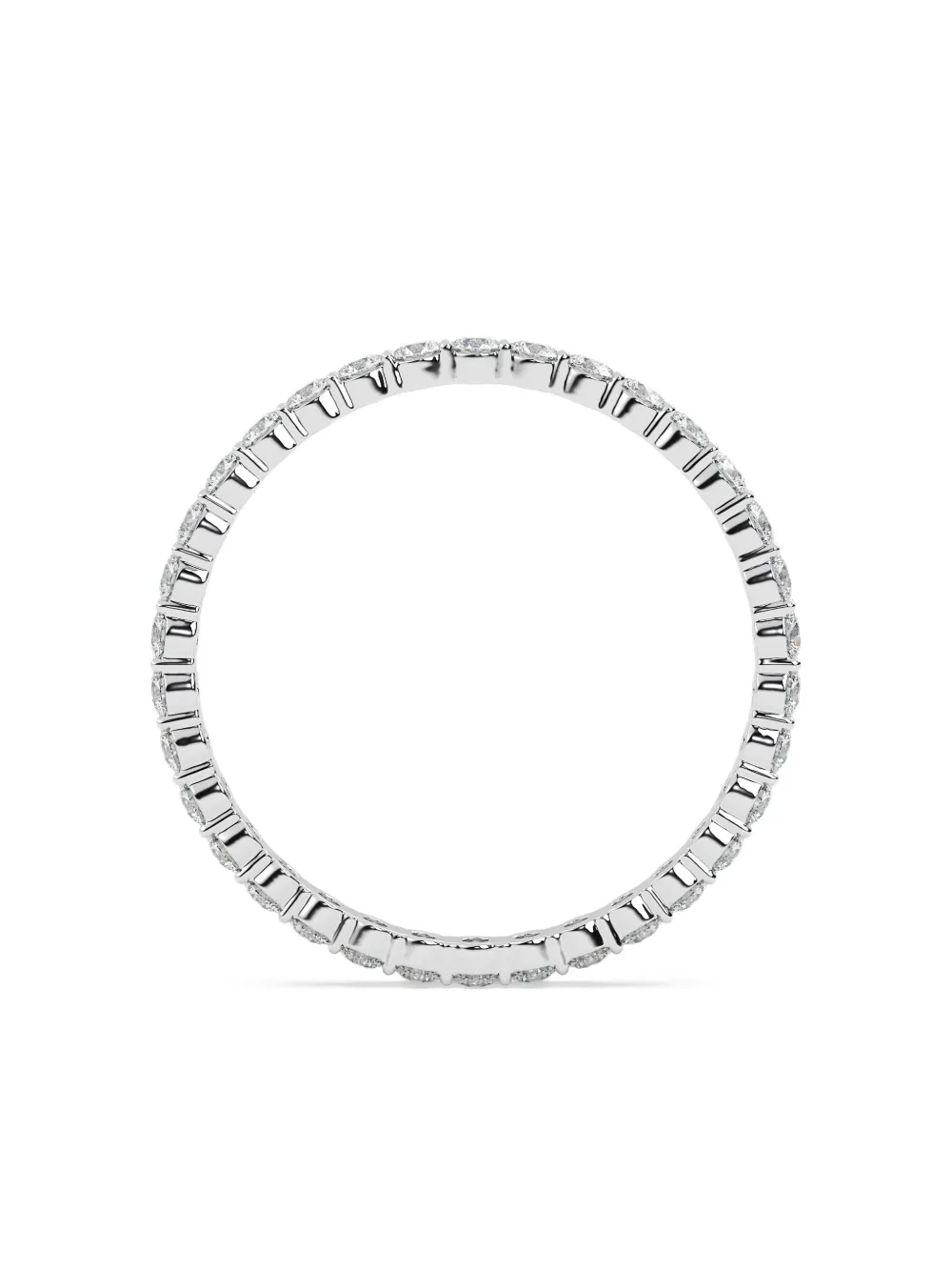 Tilla 14k White Gold Diamond Wedding Ring In Metallic