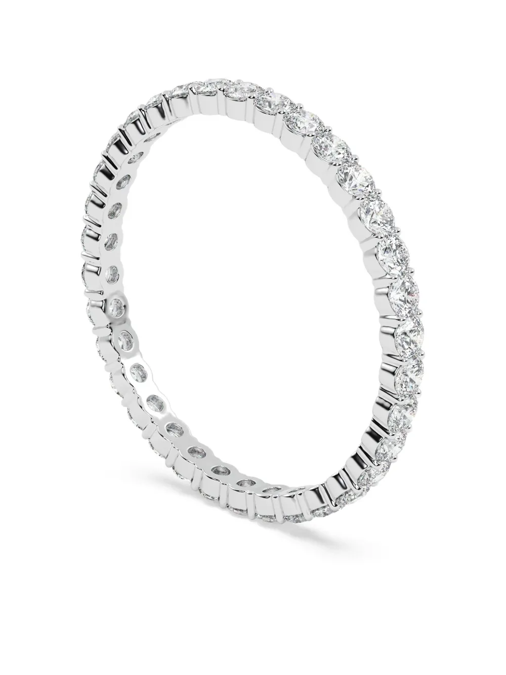 Tilla 14k White Gold Diamond Wedding Ring In Metallic