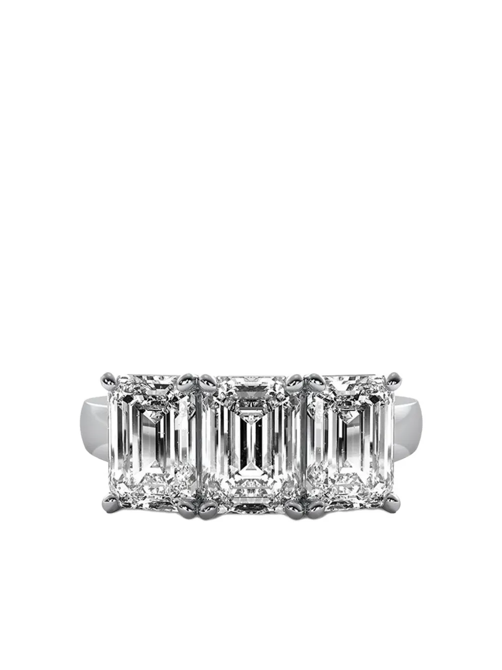 Tilla 14k White Gold Lab-grown Diamond Ring In Silver