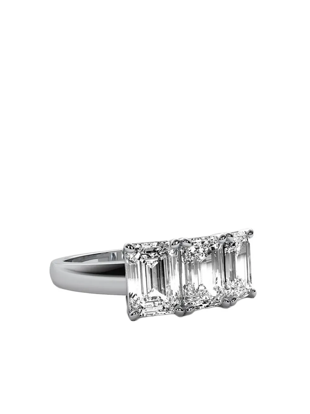 Tilla 14k White Gold Lab-grown Diamond Ring In Silver