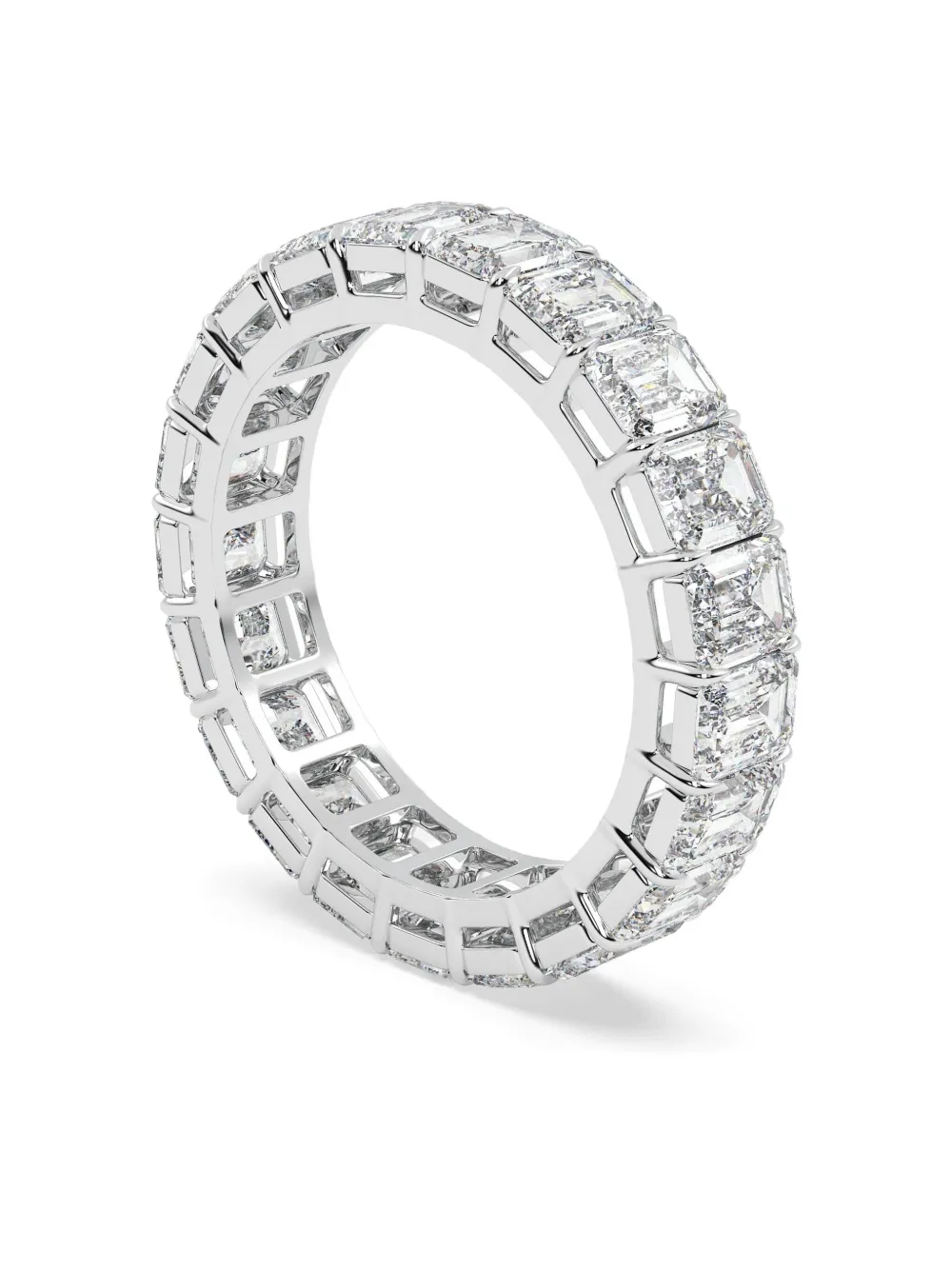 Tilla 14k White Gold Diamond Eternity Ring In Silver