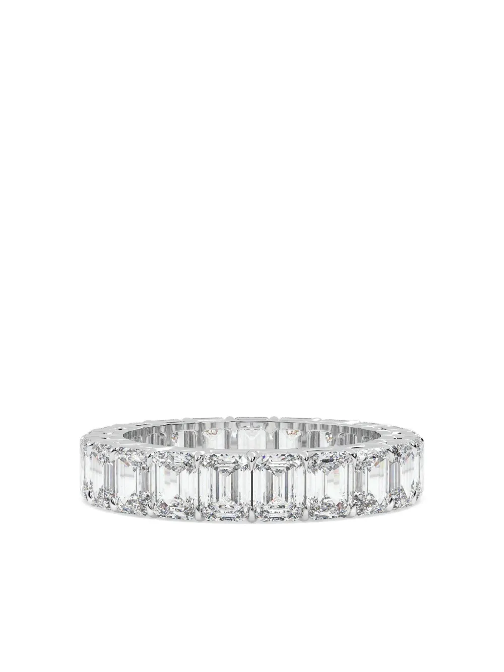 Tilla 14k White Gold Diamond Eternity Ring In Silver