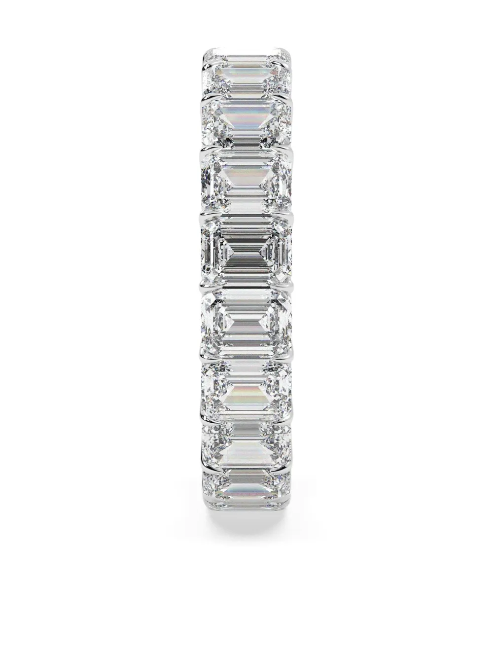 Tilla 14k White Gold Diamond Eternity Ring In Silver