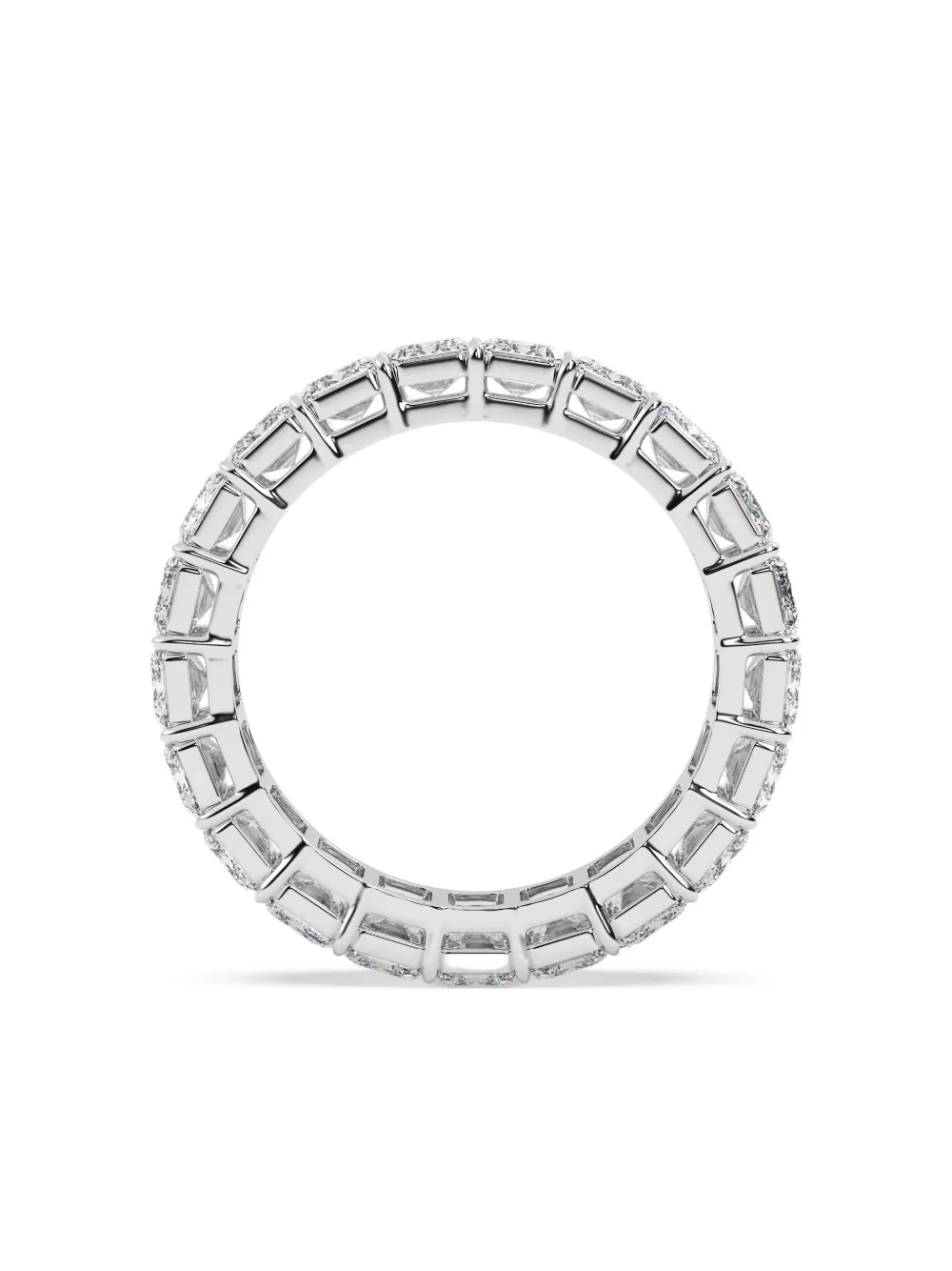 Tilla 14k White Gold Diamond Eternity Ring In Silver