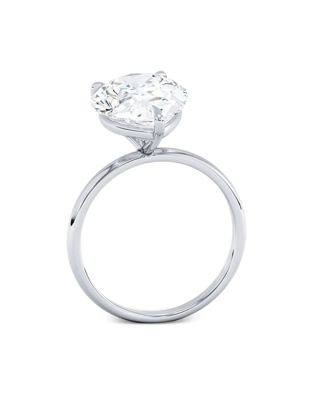 Tilla 14K white gold pear diamond solitaire ring | Image 2