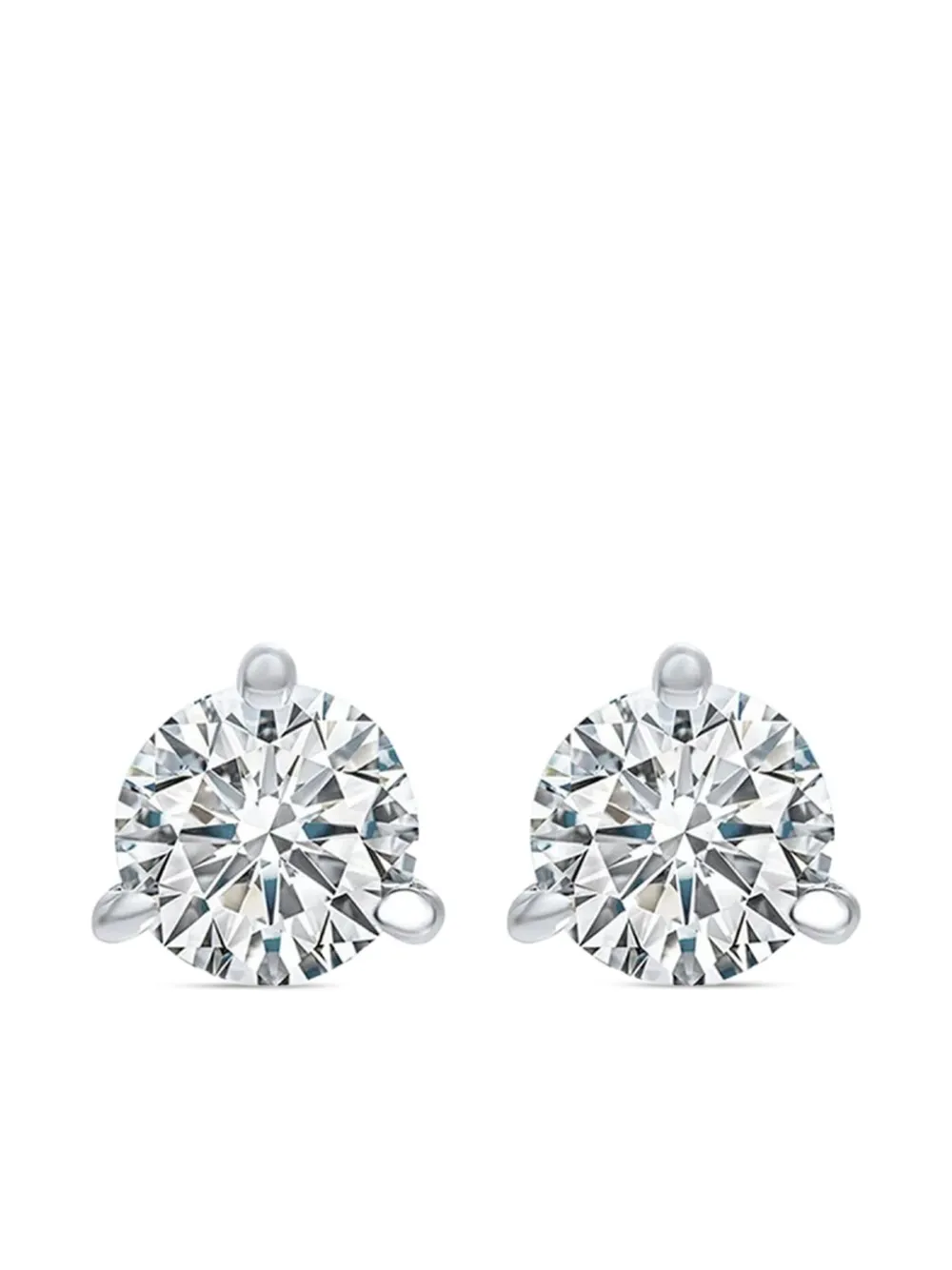 Tilla 14K white gold diamond stud earrings | Image 2
