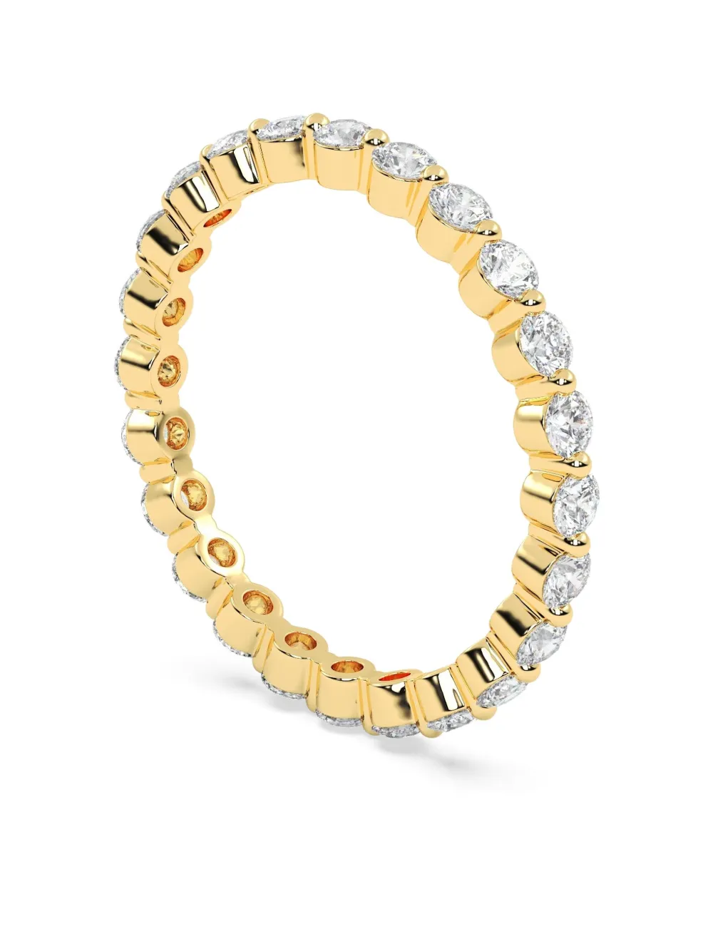 Tilla 14k Yellow Gold Diamond Eternity Ring In Gold