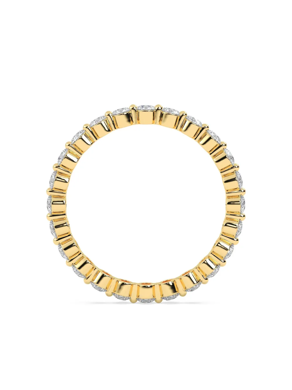 Tilla 14k Yellow Gold Diamond Eternity Ring In Gold