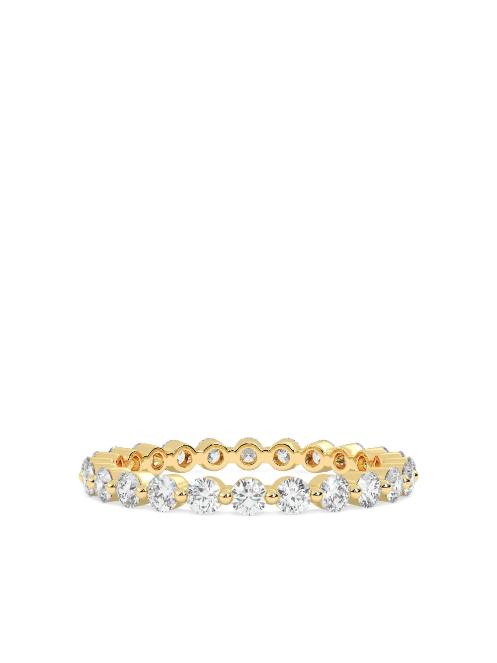 Tilla 14k Yellow Gold Diamond Eternity Ring In Gold