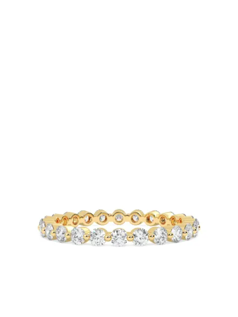 Tilla 14K yellow gold diamond eternity ring