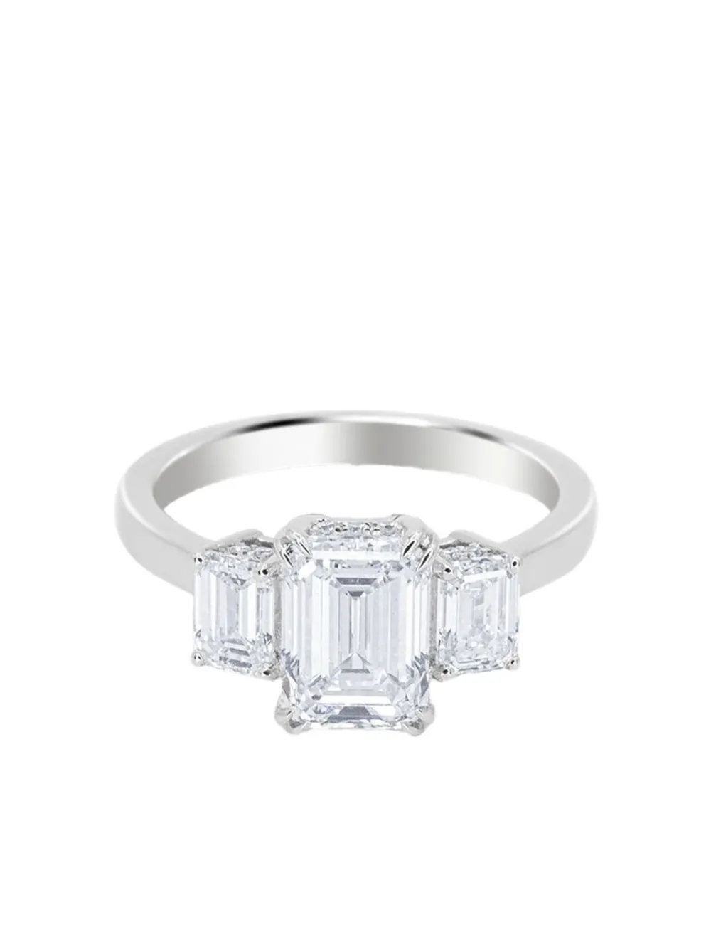 Tilla 14k White Gold Diamond Ring In Metallic